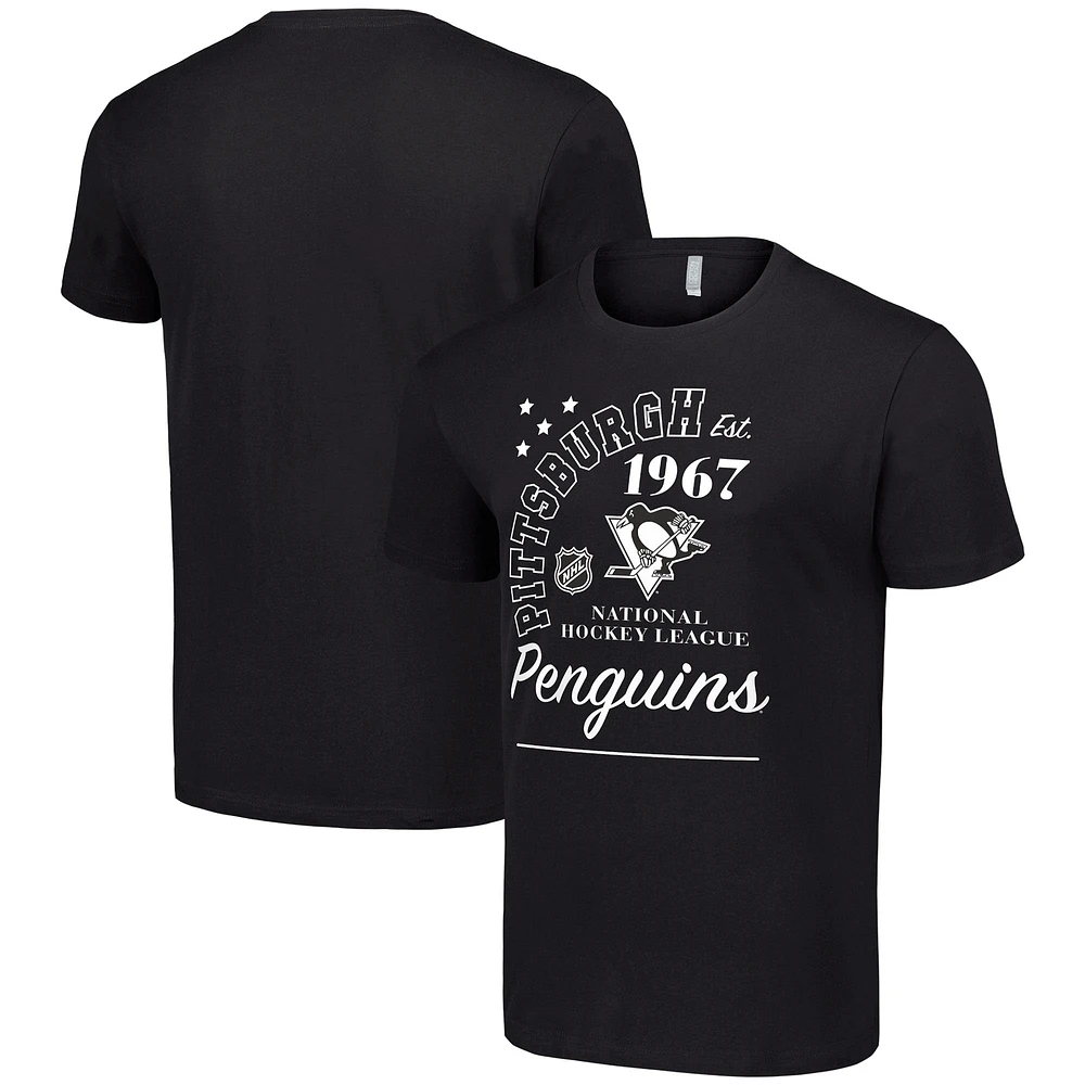 Men's Starter Black Pittsburgh Penguins Arch City Team Graphic T-Shirt