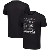Men's Starter  Black San Jose Sharks Arch City Team Graphic T-Shirt