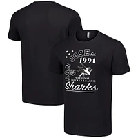 Men's Starter  Black San Jose Sharks Arch City Team Graphic T-Shirt