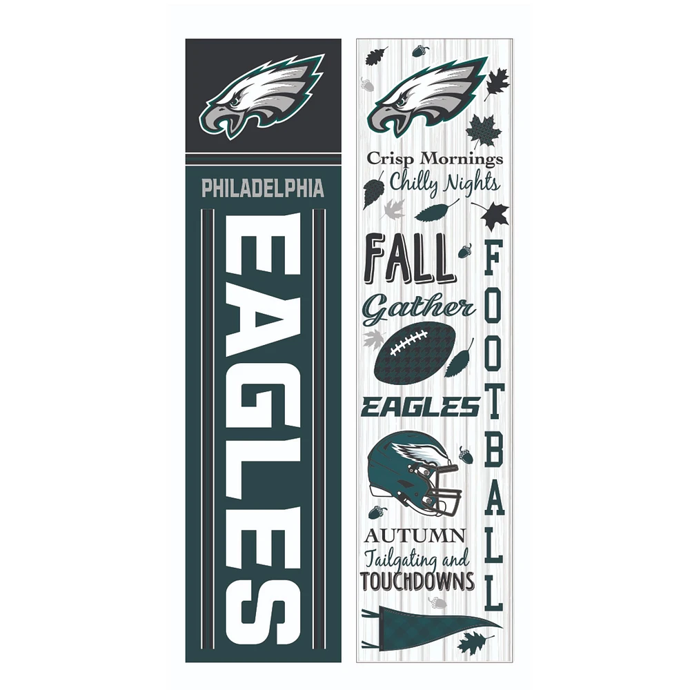 Philadelphia Eagles 47" Double Sided Fall Leaner Fan Sign