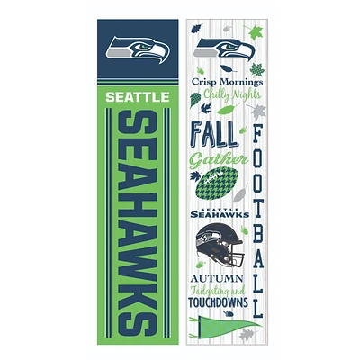Seattle Seahawks 47" Double Sided Fall Leaner Fan Sign