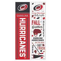 Carolina Hurricanes 47" Double Sided Fall Leaner Fan Sign