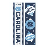 North Carolina Tar Heels 47" Double Sided Christmas Leaner Fan Sign