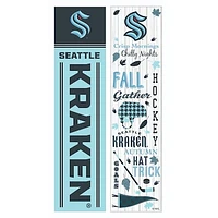 Seattle Kraken 47" Double Sided Fall Leaner Fan Sign