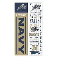 Navy Midshipmen 47" Double Sided Fall Leaner Fan Sign