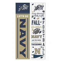Navy Midshipmen 47" Double Sided Fall Leaner Fan Sign