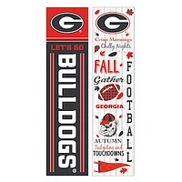 Georgia Bulldogs 47" Double Sided Fall Leaner Fan Sign
