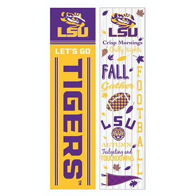LSU Tigers 47" Double Sided Fall Leaner Fan Sign