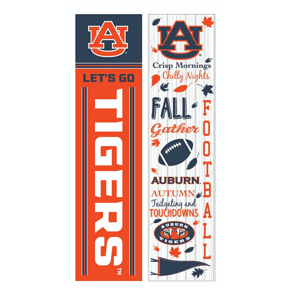 Auburn Tigers 47" Double Sided Fall Leaner Fan Sign