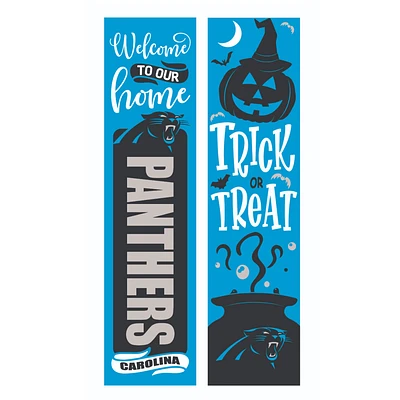 Carolina Panthers 47" Double Sided Halloween Leaner Fan Sign