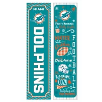 Miami Dolphins 47" Double Sided Winter Leaner Fan Sign