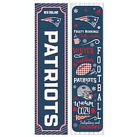 New England Patriots 47" Double Sided Winter Leaner Fan Sign