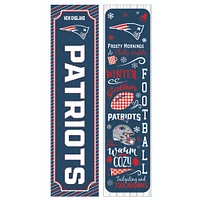 New England Patriots 47" Double Sided Winter Leaner Fan Sign