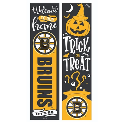 Boston Bruins 47" Double Sided Halloween Leaner Fan Sign