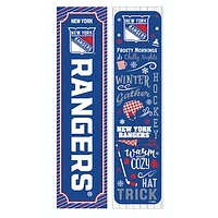 New York Rangers 47" Double Sided Winter Leaner Fan Sign