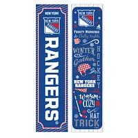New York Rangers 47" Double Sided Winter Leaner Fan Sign
