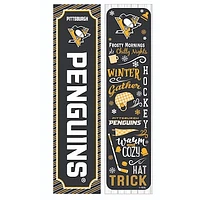 Pittsburgh Penguins 47" Double Sided Winter Leaner Fan Sign