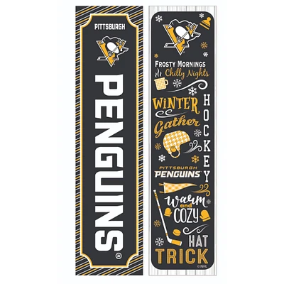Pittsburgh Penguins 47" Double Sided Winter Leaner Fan Sign