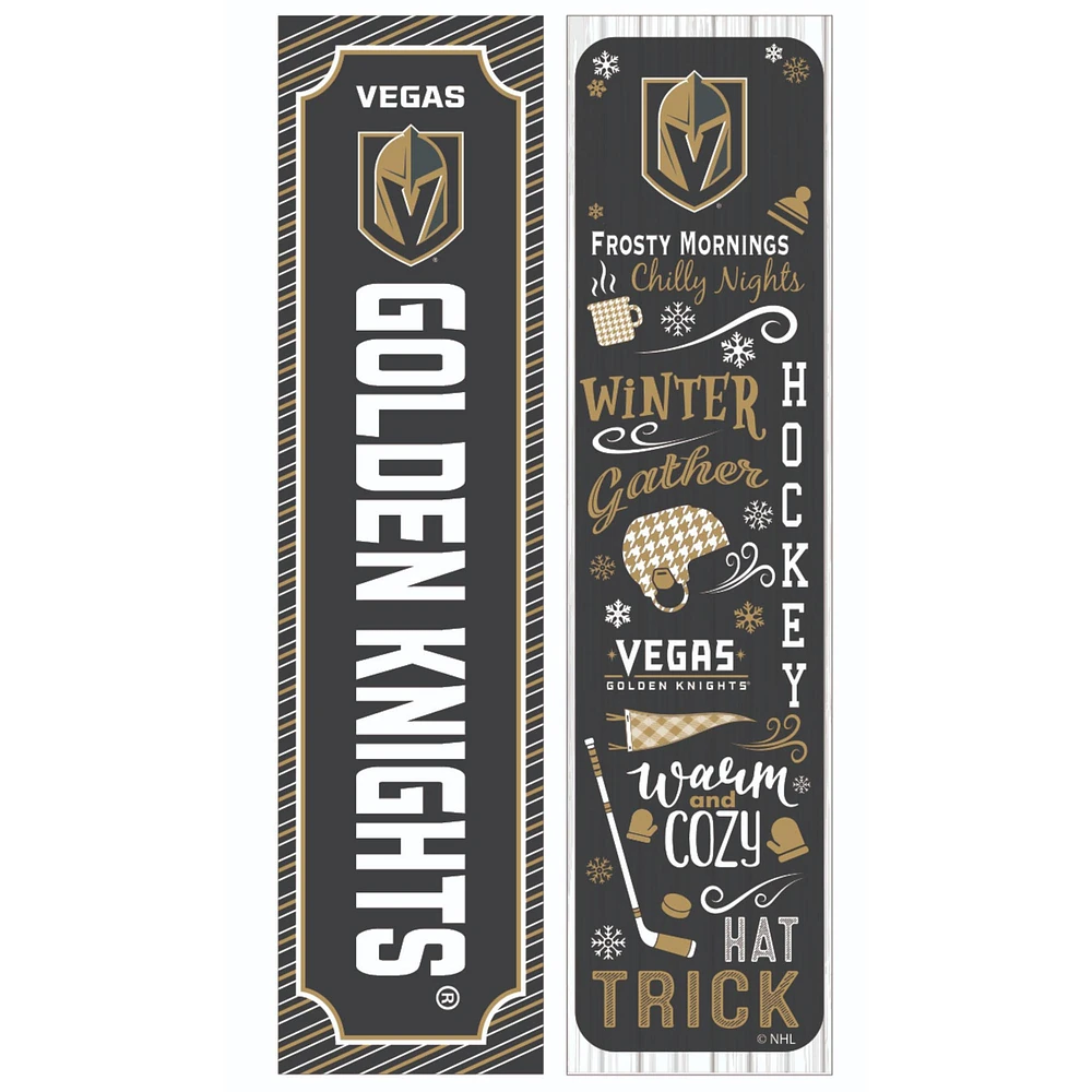 Vegas Golden Knights 47" Double Sided Winter Leaner Fan Sign