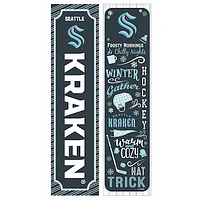 Seattle Kraken 47" Double Sided Winter Leaner Fan Sign