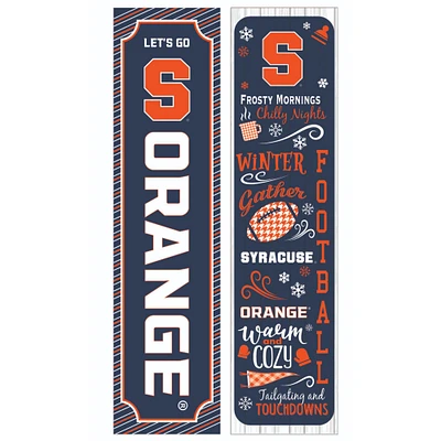 Syracuse Orange 47" Double Sided Winter Leaner Fan Sign