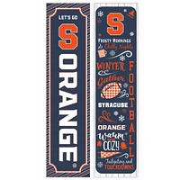 Syracuse Orange 47" Double Sided Winter Leaner Fan Sign