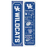 Kentucky Wildcats 47" Double Sided Winter Leaner Fan Sign