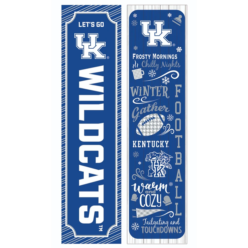 Kentucky Wildcats 47" Double Sided Winter Leaner Fan Sign