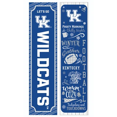 Kentucky Wildcats 47" Double Sided Winter Leaner Fan Sign
