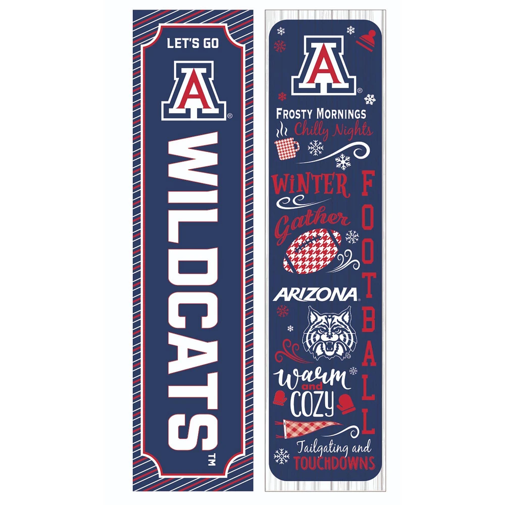 Arizona Wildcats 47" Double Sided Winter Leaner Fan Sign