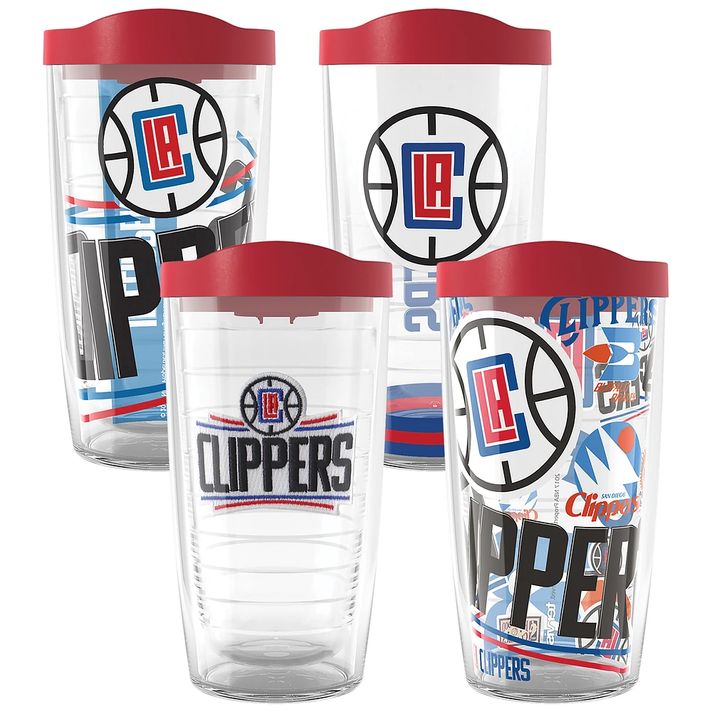 Tervis LA Clippers Four-Pack 16oz. Classic Tumbler Set