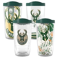 Tervis Milwaukee Bucks Four-Pack 16oz. Classic Tumbler Set