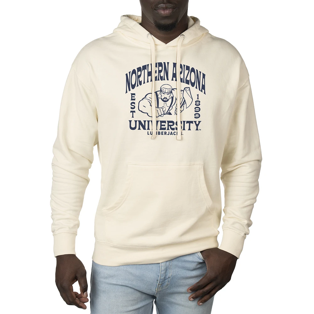 Men's Uscape Apparel Cream Northern Arizona Lumberjacks Standard Pullover Hoodie