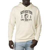 Men's Uscape Apparel Cream Northeastern Huskies Standard Pullover Hoodie