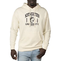 Men's Uscape Apparel Cream Northeastern Huskies Standard Pullover Hoodie
