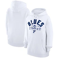 Men's Starter  White St. Louis Blues Puck Pullover Hoodie