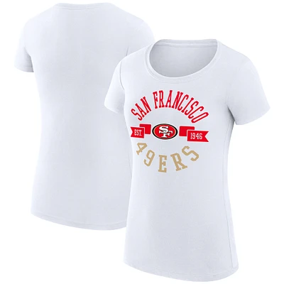 Women's G-III 4Her by Carl Banks San Francisco 49ers City Team Graphic Lightweight Fitted Crewneck T-Shirt
