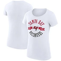 Women's G-III 4Her by Carl Banks Tampa Bay Buccaneers City Team Graphic Lightweight Fitted Crewneck T-Shirt