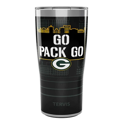 Tervis Green Bay Packers 20oz. Go Pack Go Slider Lid Stainless Steel Tumbler