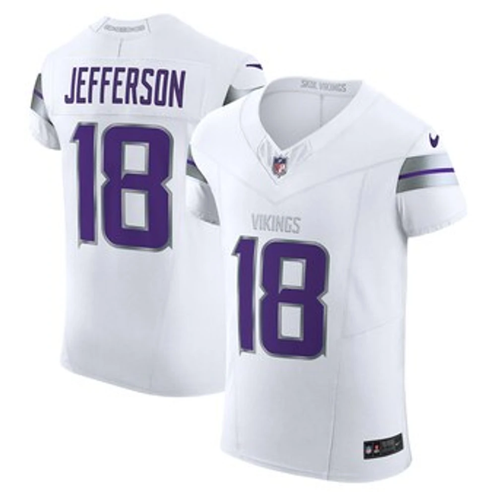 Men's Nike Justin Jefferson White Minnesota Vikings Alternate Vapor F.U.S.E. Elite Player Jersey