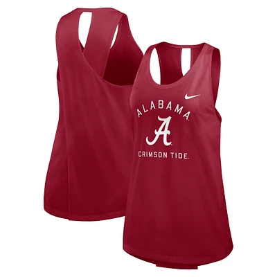 Women's Nike Crimson Alabama Tide Primetime Crossback Tank Top