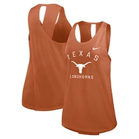 Women's Nike Burnt Orange Texas Longhorns Primetime Crossback Tank Top