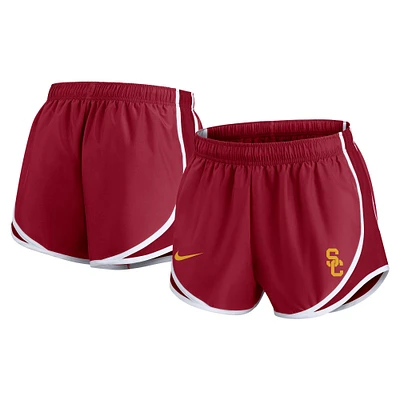 Women's Nike Cardinal USC Trojans Primetime Tempo Performance Shorts