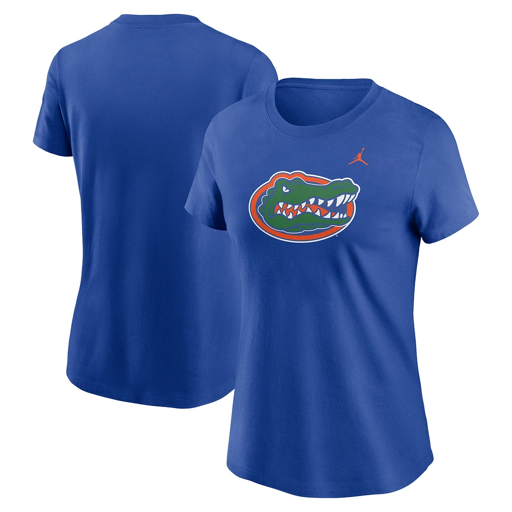 Women's Jordan Brand Royal Florida Gators Primetime Evergreen Logo T-Shirt