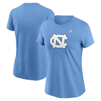 Women's Jordan Brand Carolina Blue North Tar Heels Primetime Evergreen Logo T-Shirt