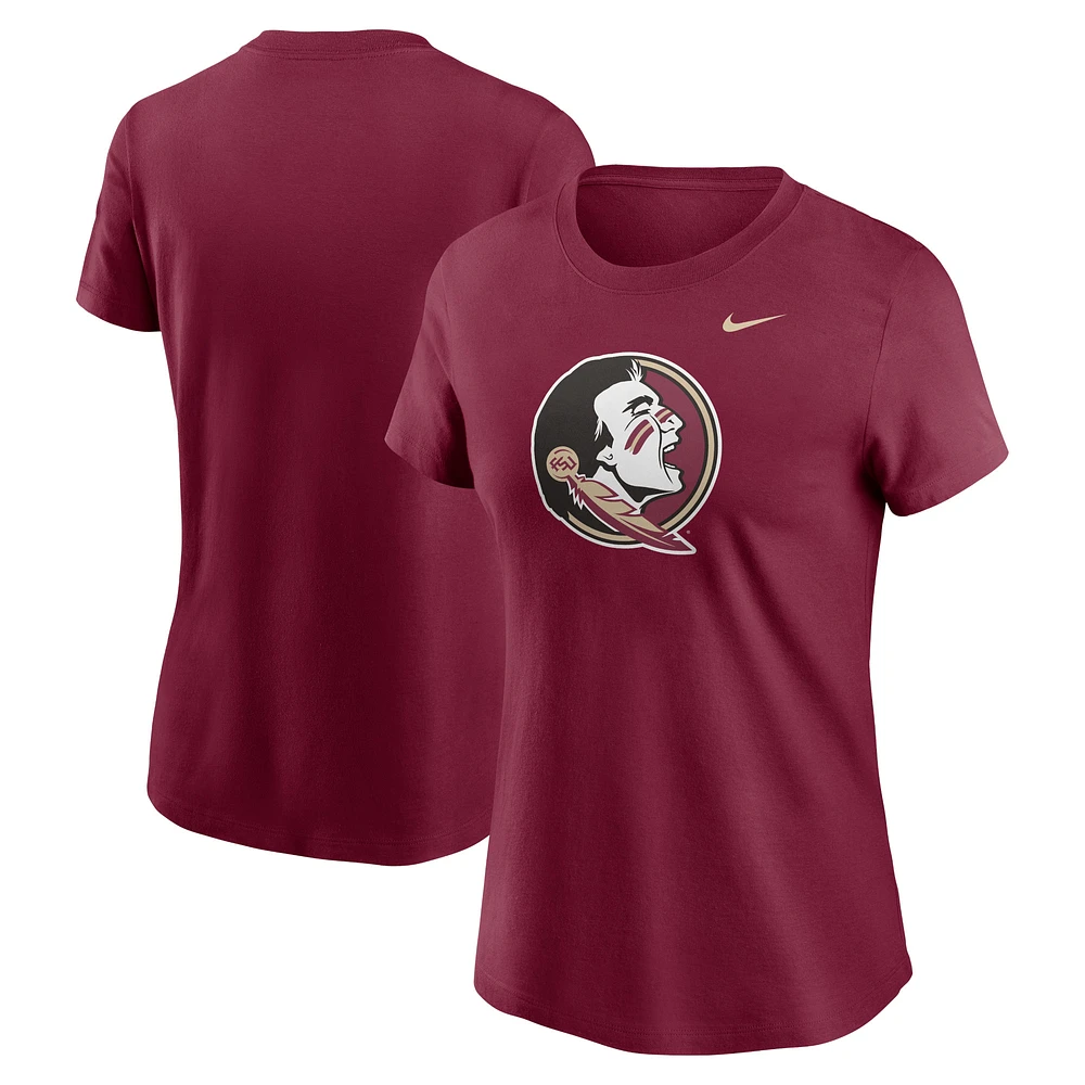 Women's Nike Garnet Florida State Seminoles Primetime Evergreen Logo T-Shirt