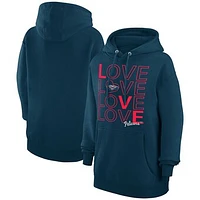 Women's G-III 4Her by Carl Banks  Navy New Orleans Pelicans Basketball Love Fleece Pullover Hoodie