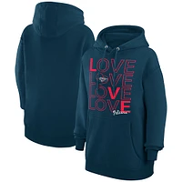 Women's G-III 4Her by Carl Banks  Navy New Orleans Pelicans Basketball Love Fleece Pullover Hoodie