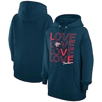 Women's G-III 4Her by Carl Banks  Navy Oklahoma City Thunder Basketball Love Fleece Pullover Hoodie
