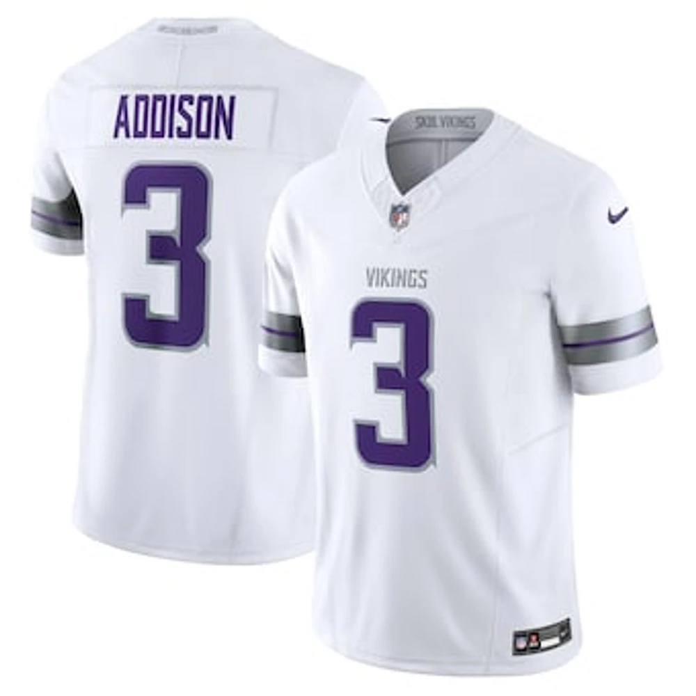 Men's Nike Jordan Addison White Minnesota Vikings Alternate Vapor F.U.S.E. Limited Jersey